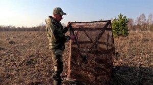 Скрадок-засидка Берег / Сменные крыши / 1,3х1,3х1,63 см/  Чехол ПВХ