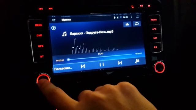 Обзор магнитолы с Aliexpress MKD 7698N на поло седан смотреть онлайн