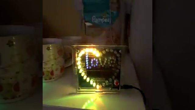 DIY Красочные 51 MCU Сердце образный свет вода Светодиодная лампа Электронный комплект с Shell смотреть онлайн