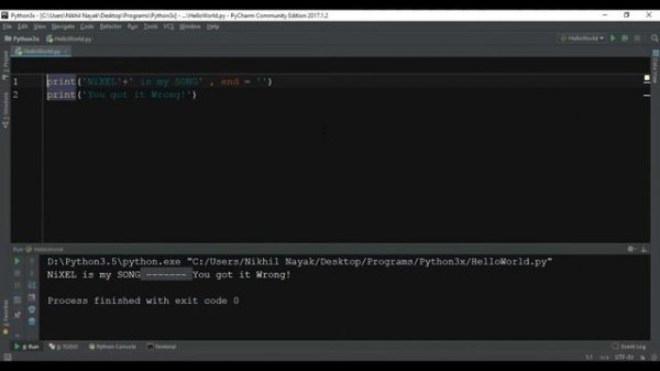 Python Basics - print() usage