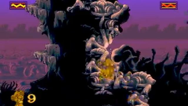 The Lion King Game - Level Three Elephant Graveyard Walk-through - 1994 Sega / PC смотреть онлайн