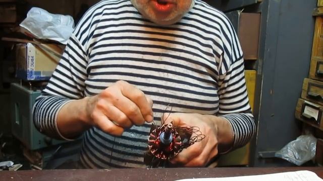 HILTI AG-230-24D УШМ, перемотка якоря.