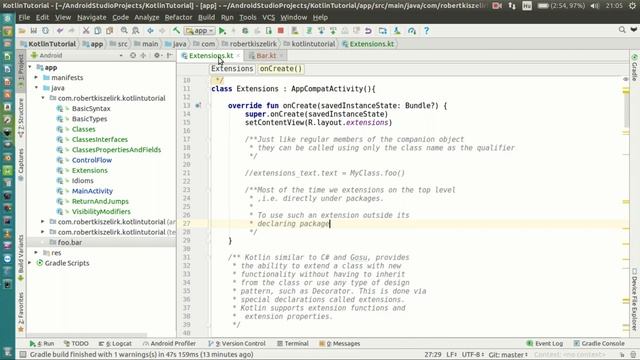 Android Kotlin Tutorial #082 - Extensions - Scope of Extensions смотреть онлайн