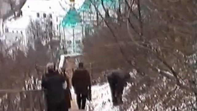 Sviatohirsk Lavra - late autumn with snow смотреть онлайн