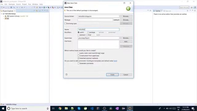 Hello World Program in Java смотреть онлайн