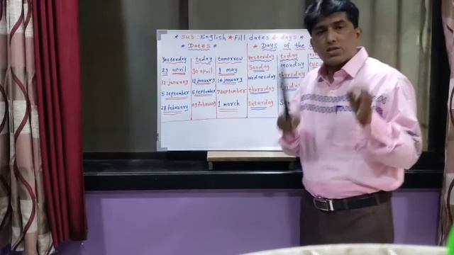 Subject : English : Yesterday, today, tomorrow. dates & days of the week. смотреть онлайн