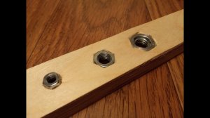 Запрессовка обычной гайки в фанерную или деревянную деталь