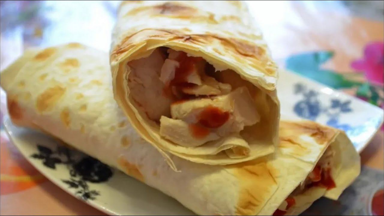 Домашняя шаурма с курицей! Самый лучший рецепт шаурмы! смотреть онлайн