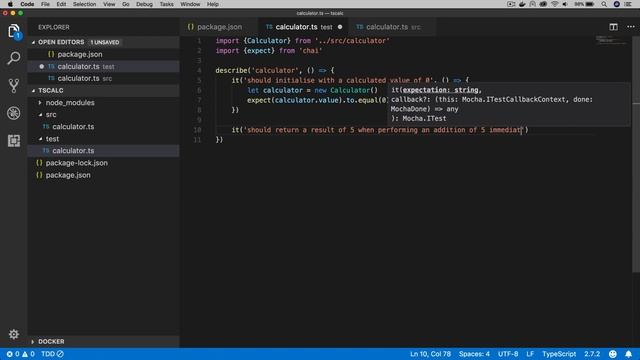 Test driven development Typescript смотреть онлайн