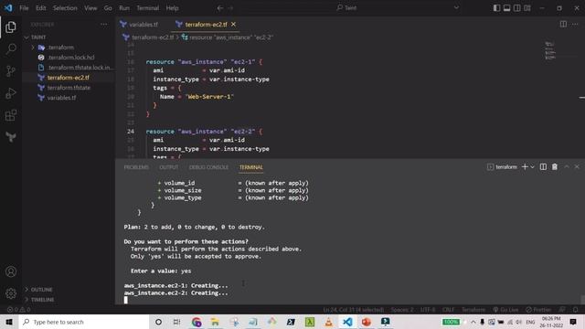 Terraform - Part 18 - Basic Concept .. Terraform Taint .. Recreate a degraded or damaged resources. смотреть онлайн
