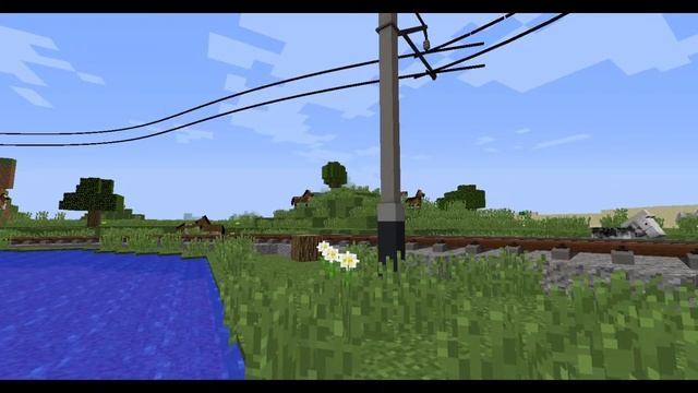 2ЭС4К несётся с грузовым поездом. | IR | MINECRAFT смотреть онлайн