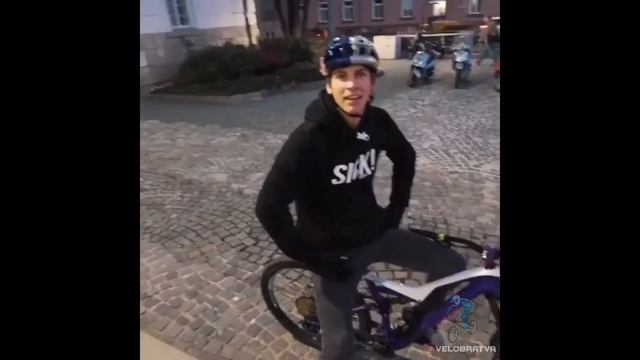 Fabio Vibmer. Стрит триал на двухподвесном велосипеде смотреть онлайн