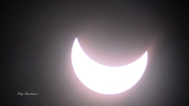 Solar eclipse on March 20,2015 through a telescope смотреть онлайн