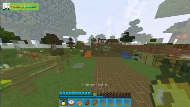 Genshin Impact - Anime Texture Pack BedWars PVP 1.8.9 Preview - Minecraft смотреть онлайн