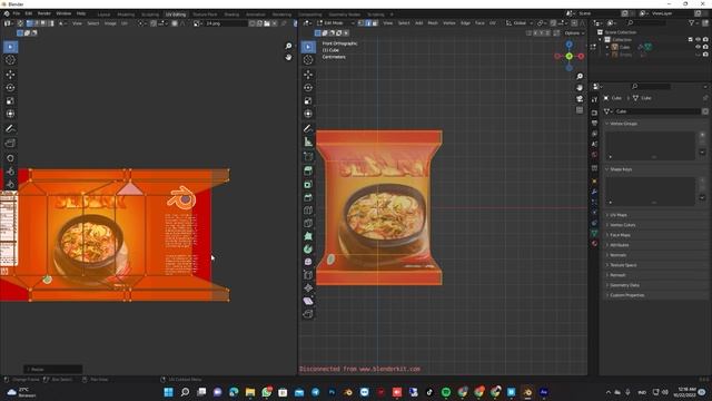 Tutorial Modeling Snack Packaging Blender 3d Part 1 смотреть онлайн