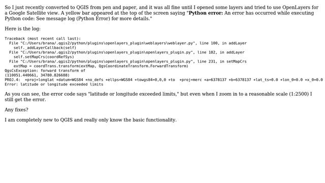 GIS: Getting a Python Error with OpenLayers in QGIS 2.18.15 (2 Solutions!!) смотреть онлайн