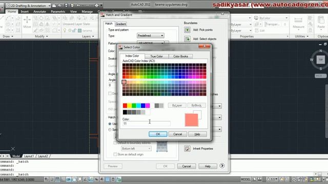 AutoCAD Hatch Komutu ve Uygulaması смотреть онлайн