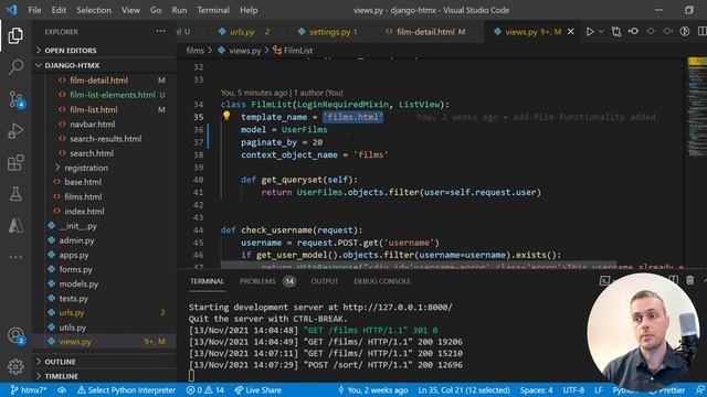 Django and HTMX #8 - Infinite Scroll and the hx-push-url attribute смотреть онлайн