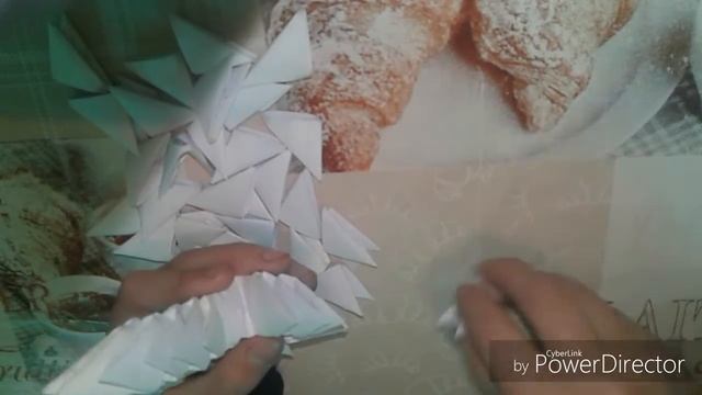 Как сделать красивую снежинку.Модульное оригами. смотреть онлайн