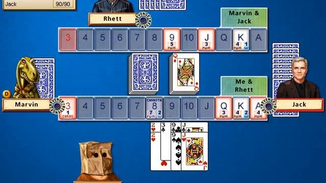 Canasta 2003 Hoyle Card Games Rhett/Me vs Marvin/Jack смотреть онлайн