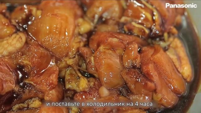 Микроволновая печь Panasonic NN CS894 (Рецепт Сатей Аям, куриные шашлычки) смотреть онлайн