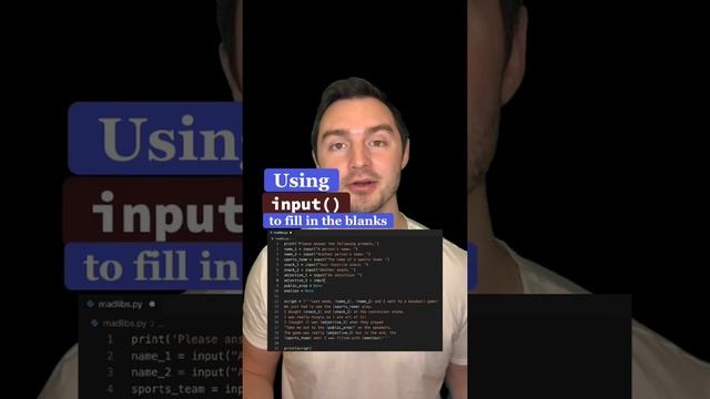 Fully functional Mad Libs! #python #learntocode #beginner #madlibs #devcrew смотреть онлайн