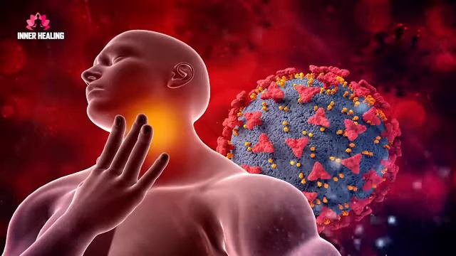 Sore Throat Healing Frequency - All Throat Problems Healing - Throat Pain Relief Binaural Beats