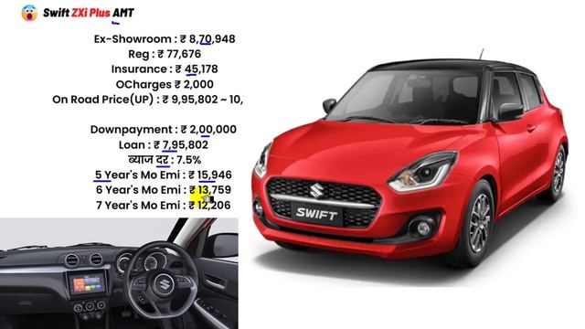 2022 Maruti Swift ZXi Plus AMT | 23kmpl माइलेज Swift zxi plus amt 2022 onroad price,loan,DP,emi смотреть онлайн
