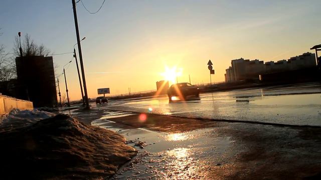 10 марта 2014 г., 18:16:52.шестиконечный свет солнца на закате в марте 14 года MVI 0013 смотреть онлайн