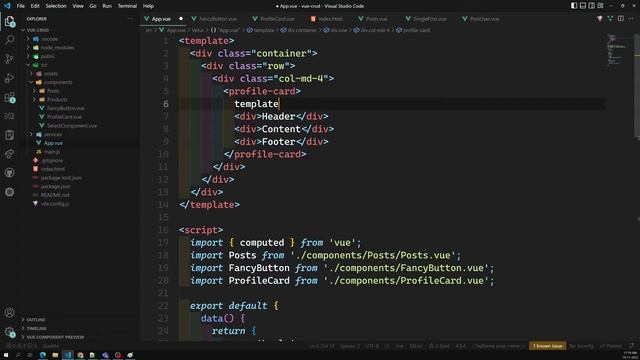 29. Named Slots in Vue. Naming the slots using v-slot - Vue 3 смотреть онлайн
