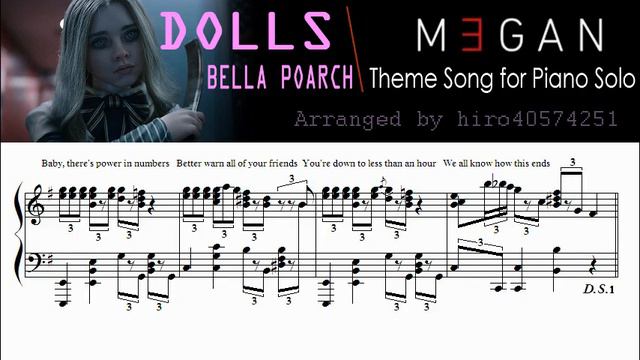 Dolls ピアノソロ - ミーガンより - M3GAN - Bella Poarch