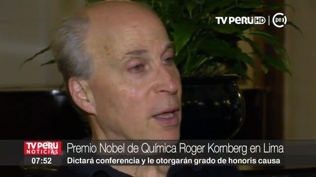 Premio Nobel de Química Roger Kornberg llega a Lima para dictar conferencia смотреть онлайн