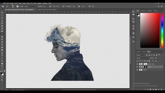 Double Exposure photograph - Photoshop Tutorial смотреть онлайн