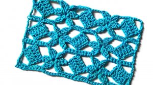 Ажурный узор Цветы и квадраты