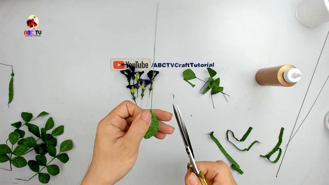 ABC TV | How To Make Butterfly Pea Flower From Crepe Paper (Slowly) - Craft Tutorial смотреть онлайн