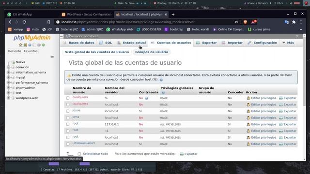 Como instalar wordpress (base de datos phpmyadmin) xampp linux смотреть онлайн