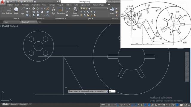 AUTOCAD 2D DRAWING 1 | AUTOCAD TUTORIAL смотреть онлайн