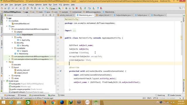 Dbflow ORM Android select all data from sqlite database смотреть онлайн