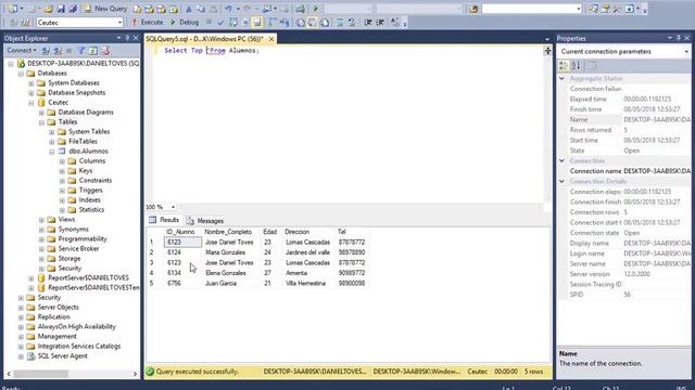 Select Top SQL Server By Daniel Toves Ceutec смотреть онлайн