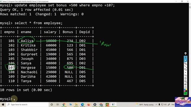 How to update and delete record into the table ? || Data updation and deletion in MySQL смотреть онлайн