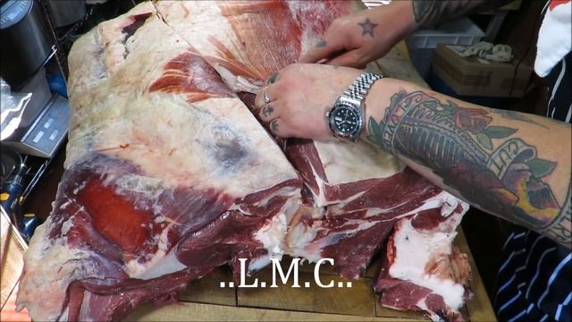 How To Butcher A Cow. A Forequarter Of Beef. Part.1. Primals. #SRP смотреть онлайн