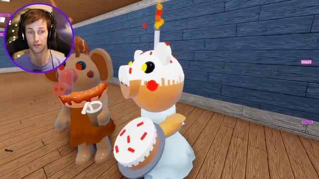 ROBLOX PIGGY CHOCOLATE ELLY VS CAKE PIGGY! (Roblox Piggy RP) смотреть онлайн