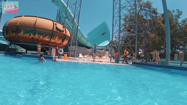 【4K】 Kamikaze slide at Dolu Su waterpark смотреть онлайн