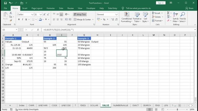 #203-How to use VALUE Function in Excel with 3 Examples смотреть онлайн
