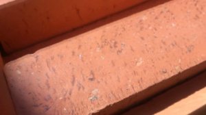 Полировка красного кирпича. Сухой способ. Результат.