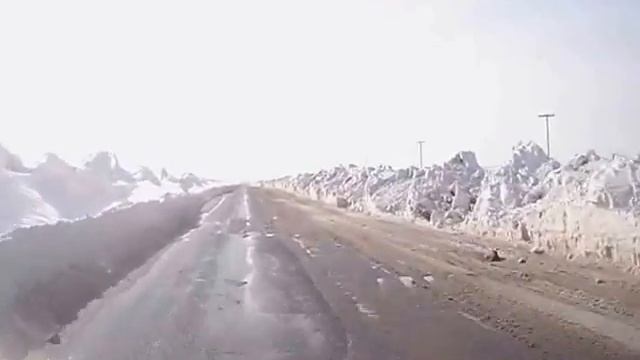 Экибастуз Шидерты, дорога возле Баиета март 2017г смотреть онлайн