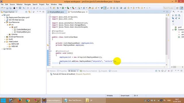 JSF Tutorial 11 : Data Table Managed Bean смотреть онлайн