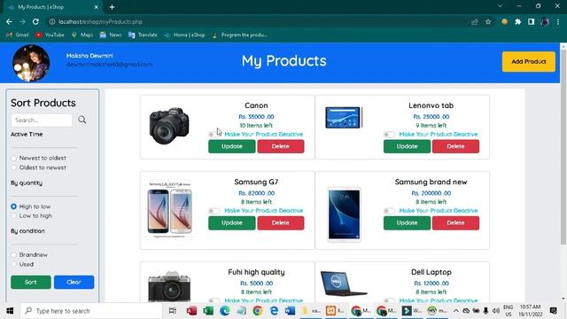 eShop Web Application Development 51 | 1st year | Semester 01 | Java Institute смотреть онлайн