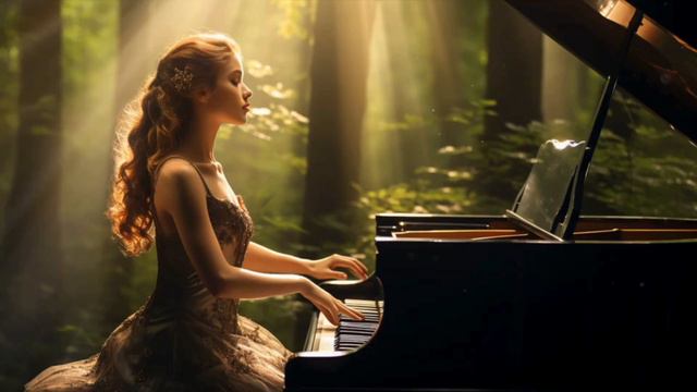 "Serene Piano Melodies: Woman Playing Relaxing Tunes" смотреть онлайн