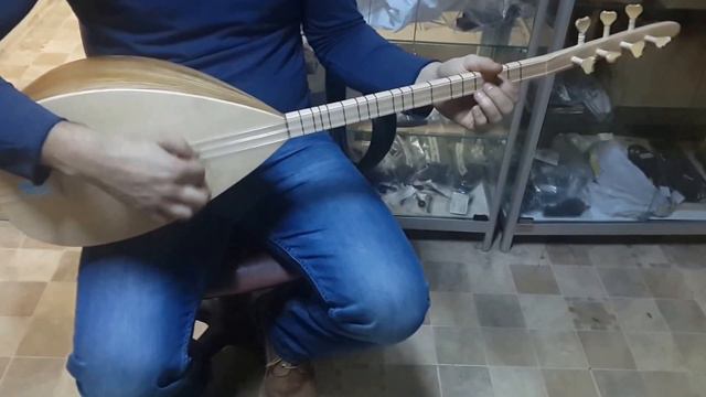 TURKISH PROFESSIONAL SHORT NECK CHESTNUT BAGLAMA SAZ FOR SALE BY YILMAZ SAZ EVI смотреть онлайн